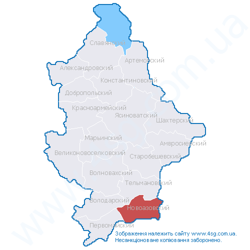 Карта донецкой области новоазовский район